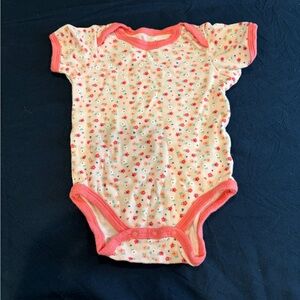 Baby Gear Pink Floral Bodysuit